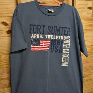 Blue Fort Sumter Graphic T-Shirt